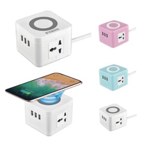 Portable Wireless Cube Socket Power Strip with USB
