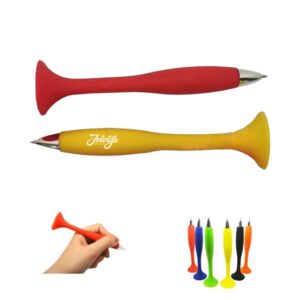 Silicone Ballpoint Pen With Sucker