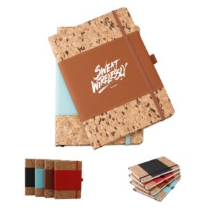 Cork Journals Notebook With Pen loop