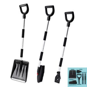 3-in-1 Snow Shovel Brush and Ice Scraper Kit