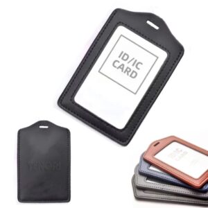 Leather ID Badge Holder