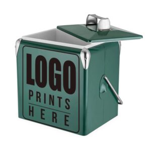 13 Liters Cooler Vintage Metal Ice Chest