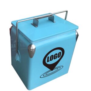 14 Quart Cooler Classical Metal Box Keep Cool