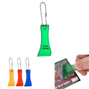 Lottery Scratcher With Bead Chain