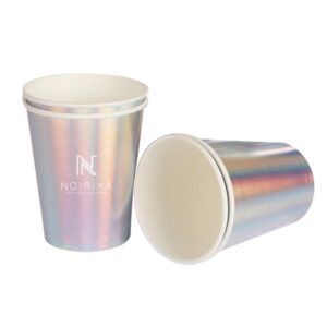 Rainbow Film Gradient Pink Disposable Paper Cup