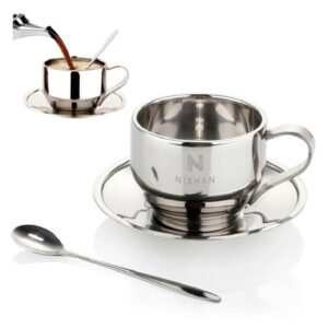 Three-Piece Set Of Double-Layer Insulated Stainless Steel Co