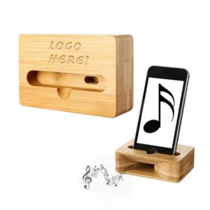 Wooden Sound Amplifier Cell Phone Stand Holder