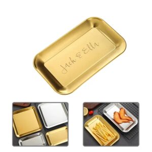 Custom Stainless Steel Rectangle Food Fruit Plate