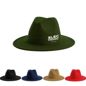 Custom Classic Solid Wide Brimmed Soft Fur Panama Hat