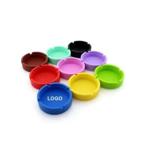 Round Silicone Circular Ashtrays