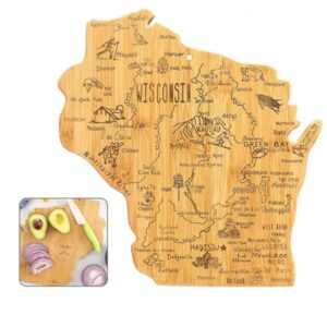 Wisconsin State Shaped Cutting and Serving Board /Wall Display