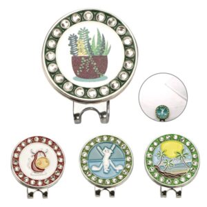 Rhinestone Hat Clip with Ball Marker