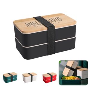 Plastic Bento Box w/  Elastic Strap