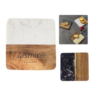 Renewable Bamboo/Marble Square Coaster