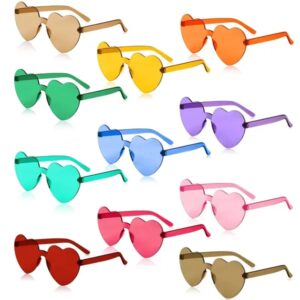 Heart Shape Rimless Sunglasses