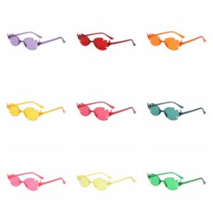 Fire Flame Rimless Sunglasses