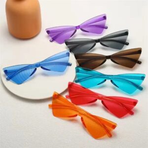 Triangle Cat's eye Rimless Sunglasses