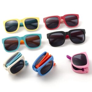 UV400 Folding Children Square Sunglasses