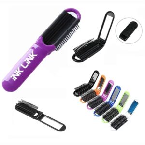 Folding Brush With Mirror