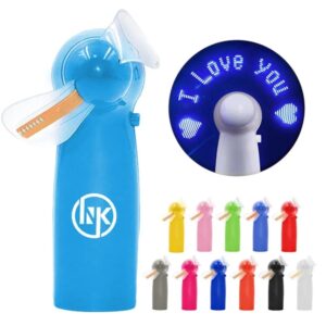 LED Mini Flash Meaasage Fan with Batteries