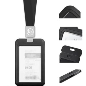 Sliding ID Badge Holder with Lanyard