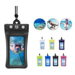 PVC Floating Waterproof Phone Pouch With Layard