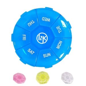 Daily Weekly Small Medicine Pill Box Organizer Case