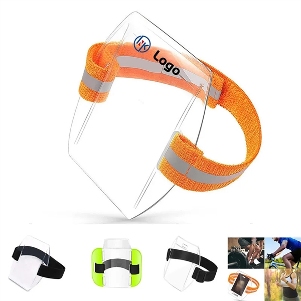 Soft PVC Reflective Armband ID Badge Holder