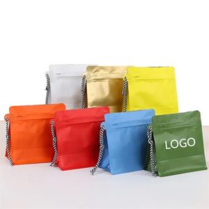 4oz Aluminumed Foil Flat Bottom Standing Coffee Bags