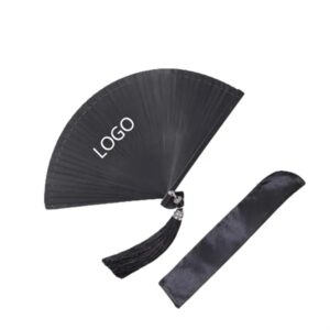 Bamboo Folding Hand Fan Chinese/Japanese Vintage Design