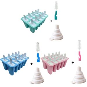 Silicone 10 Pieces DIY Popsicle Mold