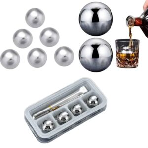 Stainless Steel Hockey Puck Metal Ice Ball Sets