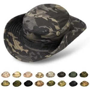 Camo Outdoor Fishing Sun Hat with Adjustable Strap