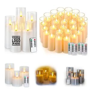 Glass Flameless Candle LED