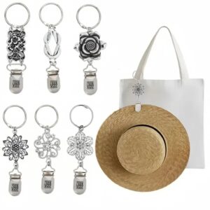 Retro Metal Hat Clip Keychain