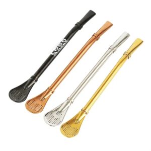 Stainless Steel Straw Spoon Filter Strainers