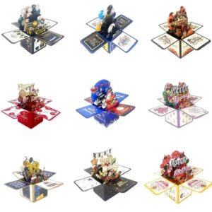 16pcs 3D Festival Birthday Pop up Card