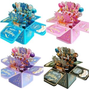 3D Birthday Gilding Pop up Card