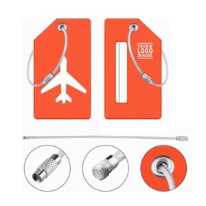 Silicone Luggage Tag with Name ID Card