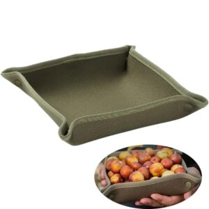 Canvas Camping Tray Foldable Waterproof Desktop Storage Plat