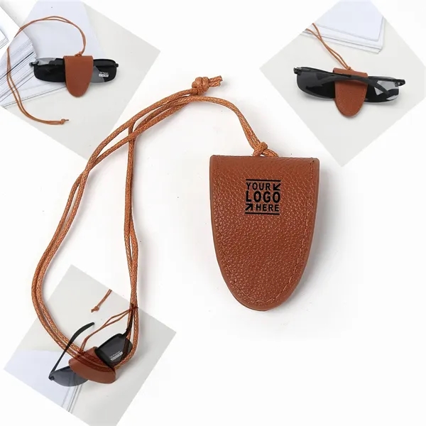 PU Leather Eyeglass Clip
