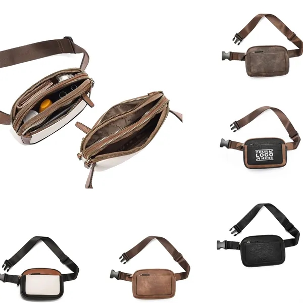 PU Leather Fanny Pack Waist Bag