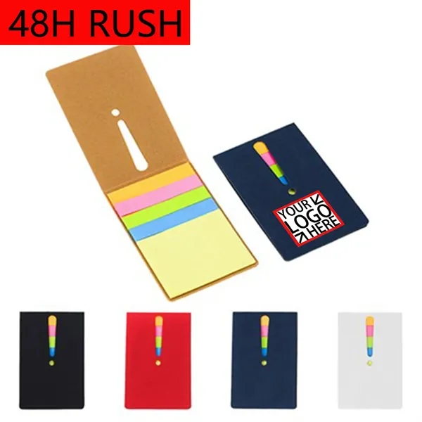 Colorful Padnots w/ Sticky Notes and Flags Sets
