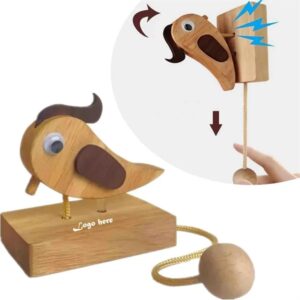 Wooden Handmade woodpecker Door Bell