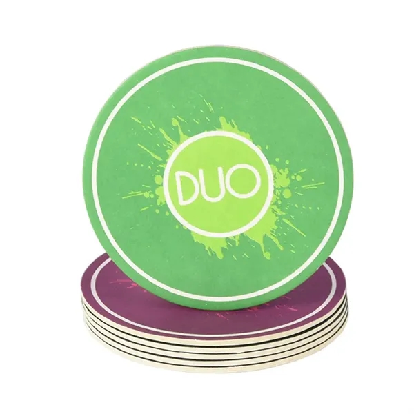 4" Round Pulpboard Coasters