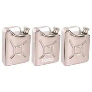 5 oz Personalized Oil Drum Shape Flask