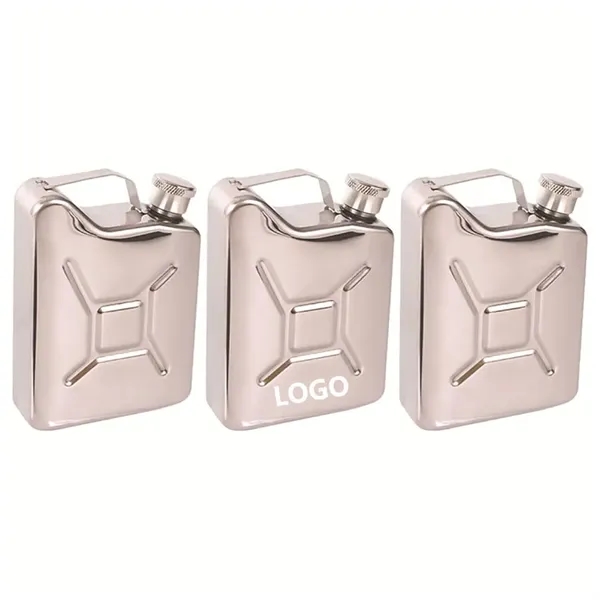 5 oz Personalized Oil Drum Shape Flask