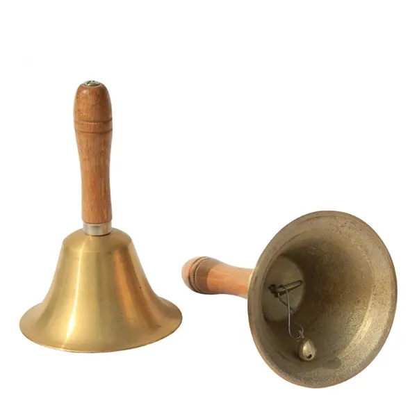 Super Loud Solid Brass Hand Call Bell
