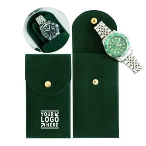 Portable Velvet Pouch Watch Storage Bag and Organizer