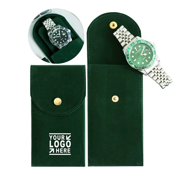 Portable Velvet Pouch Watch Storage Bag and Organizer